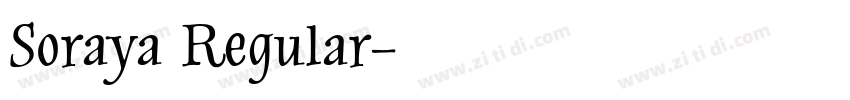 Soraya Regular字体转换